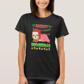 Merry Snoozemas sloth laziness Ugly Christmas T-shirt (Voorkant)