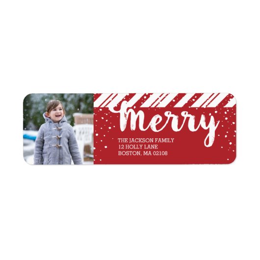 Merry Snowfall Collectie Etiket (Voorkant)