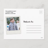 Merry Snowfall Collectie Foto Briefkaart (Achterkant)