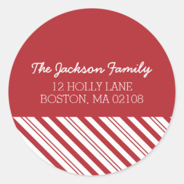 Merry Snowfall Collectie Ronde Sticker