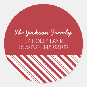 Merry Snowfall Collectie Ronde Sticker