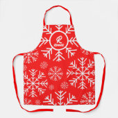 Merry Snowflake Red Schort (Voorkant)