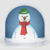 Merry Snowman Sneeuwbol (Achterkant)