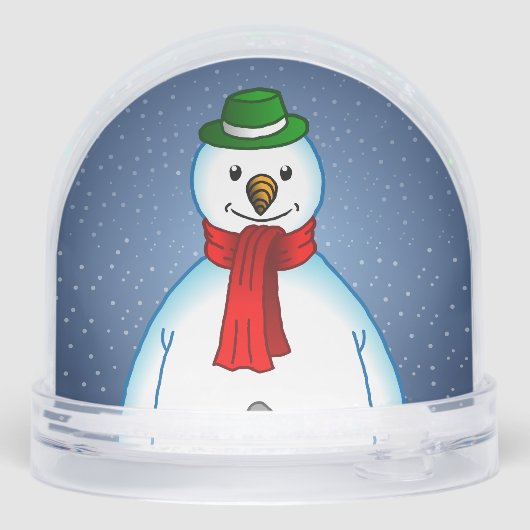 Merry Snowman Sneeuwbol (Achterkant)