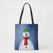 Merry Snowman Tote Bag (Voorkant)