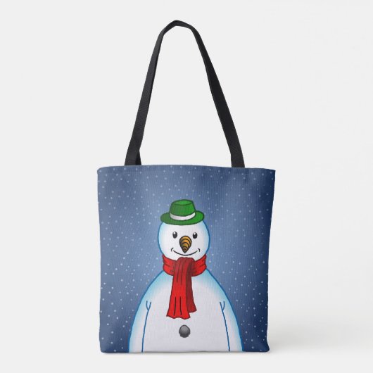 Merry Snowman Tote Bag (Achterkant)