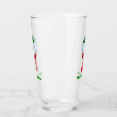 Merry Snowman with his Red Scarf Glas (Links)