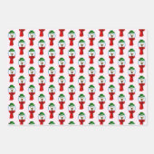 Merry Snowman with his Red Scarf Inpakpapier Vel (Voorkant 2)