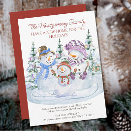 Merry Snowmen Nieuw Huis voor Feestdagen die zich Aankondiging