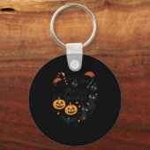 Merry Soky Halloween Christmas Cute Cats Pumpkins  Sleutelhanger (Voorkant)
