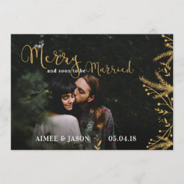 Merry Soon to be Married Christmas Bewaar de datum Save The Date