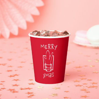 Merry Sparkling Kerst Shots Papieren Bekers