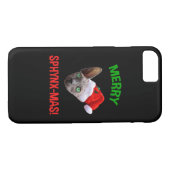 Merry Sphynx-Mas Funny Kerstsphynx Cat Lover Case-Mate iPhone Case (Achterkant (Horizontaal))