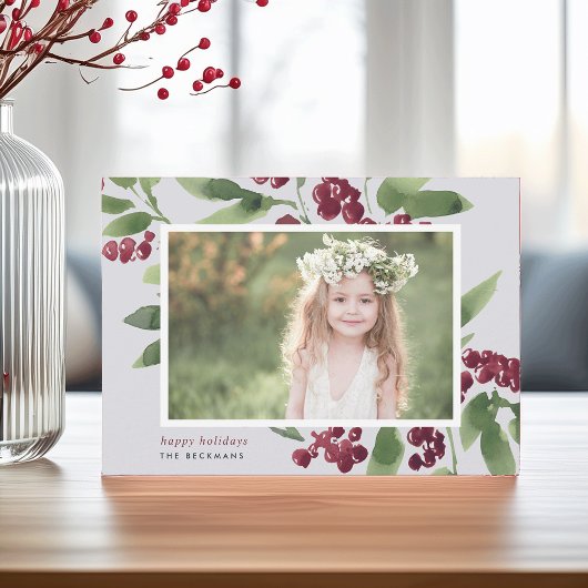 Merry Sprigs | Prettige feestdagen Foto Feestdagenkaart