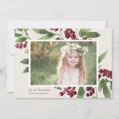 Merry Sprigs | Vakantieknopkaart Feestdagenkaart (Voorkant)