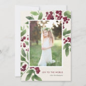 Merry Sprigs | Vakantieknopkaart Feestdagenkaart (Voorkant)