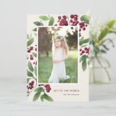 Merry Sprigs | Vakantieknopkaart Feestdagenkaart (Staand voorkant)