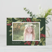 Merry Sprigs | Vakantieknopkaart Feestdagenkaart (Staand voorkant)