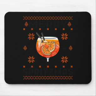 Merry Spritzmas X Ho Holy Aperoly Xmas Club Kerst Muismat