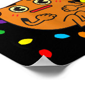 Merry Spudmas Funny Tato Santa Holiday Lights Chri Poster (Hoek)