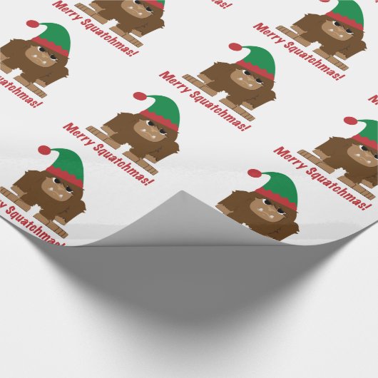 Merry Squatchmas! Cadeaupapier (Hoek)