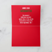 MERRY SQUATCHMAS FEESTDAGEN KAART (Binnen)