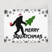 Merry Squatchmas Feestdagenkaart (Voorkant)