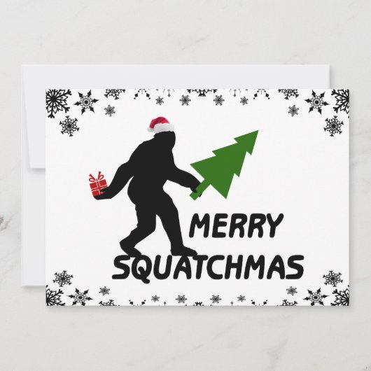 Merry Squatchmas Kaart (Voorkant)