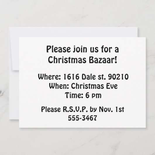 Merry Squatchmas Kaart (Achterkant)