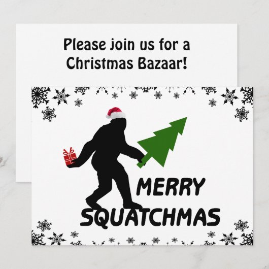 Merry Squatchmas Kaart (Voorkant / Achterkant)