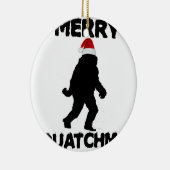 Merry Squatchmas Keramisch Ornament (Rechts)
