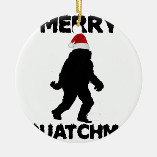 Merry Squatchmas Keramisch Ornament (Voorkant)