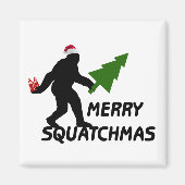 Merry Squatchmas Magneet (Voorkant)