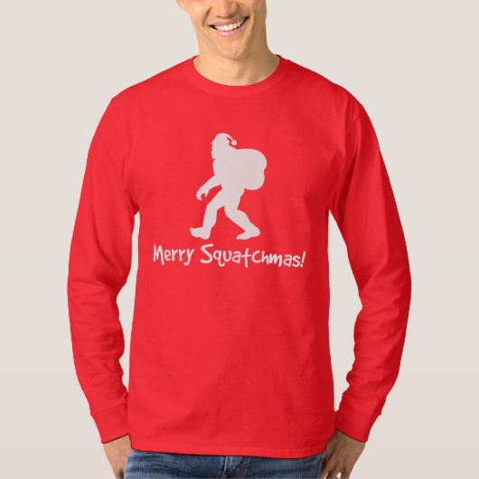 Merry Squatchmas! T-shirt (Voorkant)