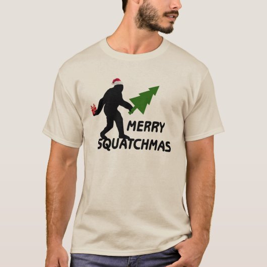 Merry Squatchmas T-shirt (Voorkant)