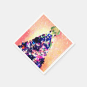 Merry Squid-mas Squid Kerstboom Papier Servet (Hoek)