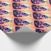 Merry Squidmas Funny Squid & Tree Holiday Wrap Cadeaupapier (Hoek)