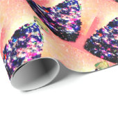 Merry Squidmas Funny Squid & Tree Holiday Wrap Cadeaupapier (Rol Hoek)