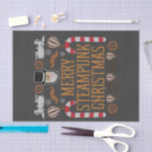Merry Steampunk Kerstmis Ugly Xmas Tissuepapier (Craft)