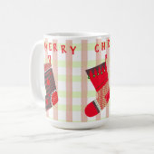 merry stockings christmas koffiemok (Voorkant links)