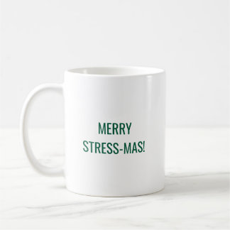 Merry Stressmas Grappig Kerstwerk Koffiemok