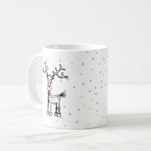 Merry Stressmas met Rudolph op een Mok (Voorkant links)