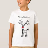 Merry Stressmas Rudolph T-shirt (Voorkant)