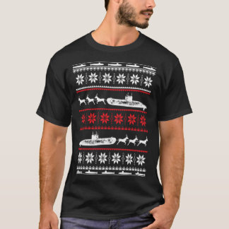 Merry Submarine job Ugly KerstSweater Funny T T-shirt
