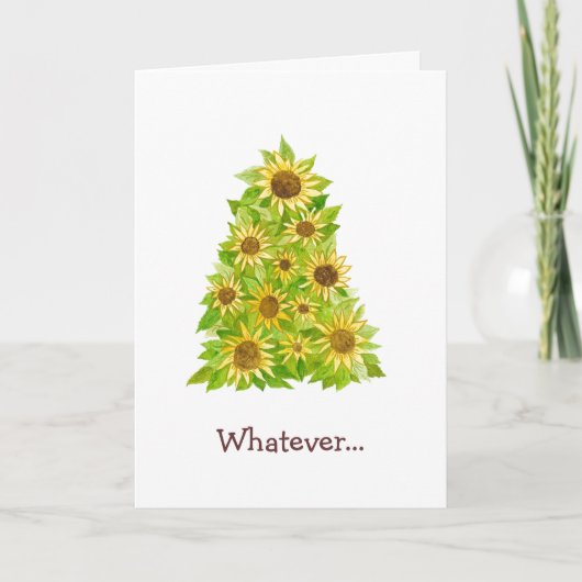 Merry Sunflower Wat voor Kaart ook (Voorkant)