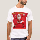 Merry Swagger Santa – Bold Christmas Vibes T-shirt (Voorkant)