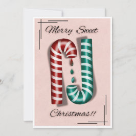 Merry Sweet Christmas Kaart – Feestelijke snoeprie