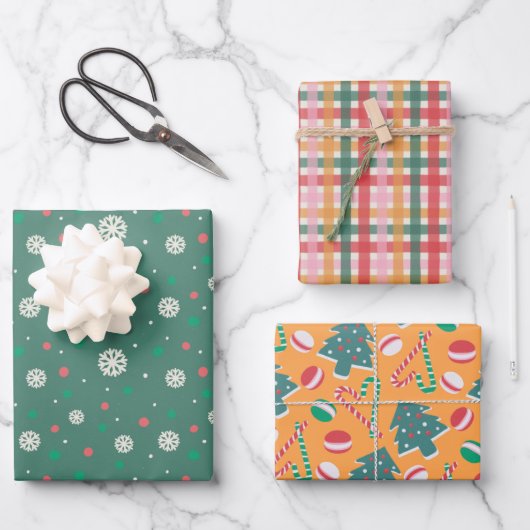 Merry & Sweet Winter Holiday Wrapping Paper Set#8 (Voorkant)