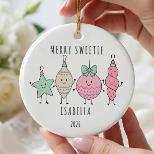 Merry Sweetie Persoonlijke Meisjes Ornament