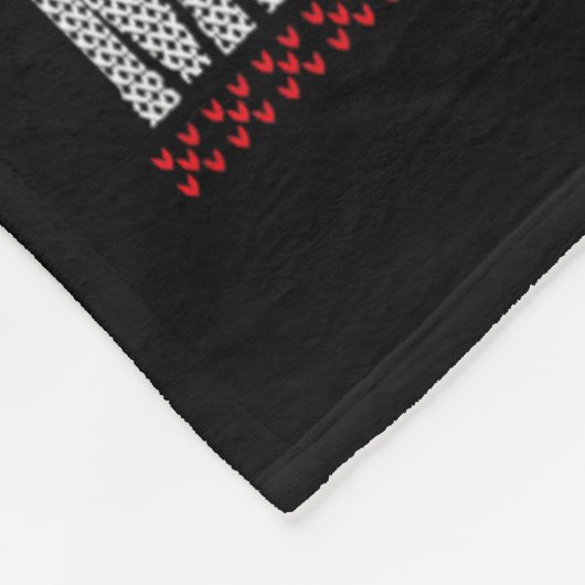 Merry Swish Ugly Kerstmis met kerstbal Kerstmis Fleece Deken (Hoek)